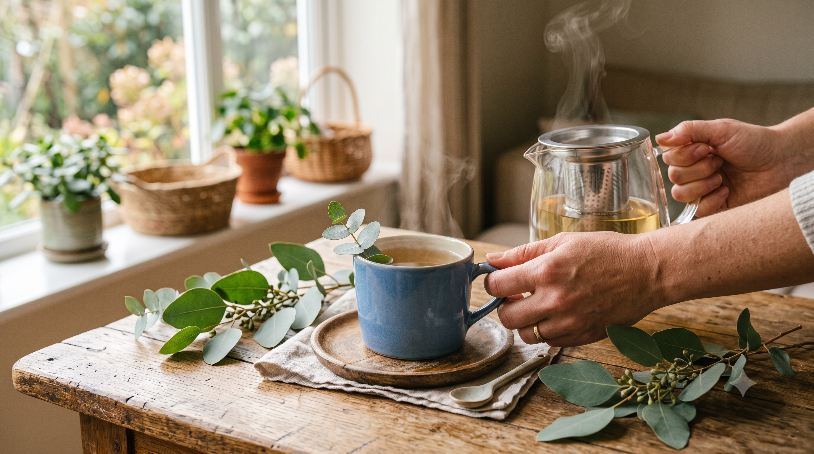 ¿Cómo preparar té de eucalipto?